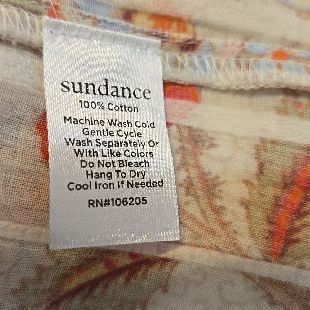 Sundance floral with ruffle/lace details blouse size small - Picture 10 of 10